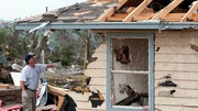Ten tornadoes touched down in several small communities in North Texas overnight, leaving at least six people dead, dozens injured and hundreds homeless.